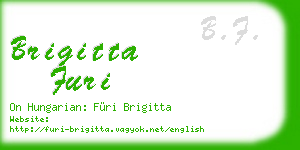 brigitta furi business card